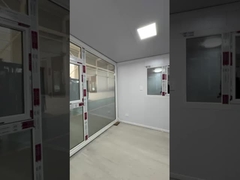 Επεκτάσιμο σπίτι δοχείου 18mm πάτωμα μπαμπού αντιστρόφιο Γη πλαίσιο για δύο δωμάτια