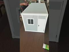 Περιβαλλοντικά φιλικό μικροπλαστικό αναδιπλούμενο σπίτι τροχόσπιτο κοντέινερ ανθεκτικό στις καιρικές συνθήκες