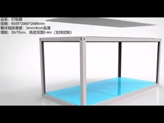 Αδιάβροχα μοντέρνα αναδιπλούμενα σπίτια τροχόσπιτο