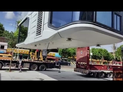 8.5 μέτρα Διαστημική κάψουλα Σπίτι Προσυσκευασμένα σπιτάκια κάψουλες Αντίσταση στον άνεμο