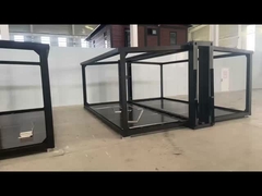 Περισσότερα από 20 χρόνια διάρκεια ζωής 20ft προσκευασμένα σπίτια με ατσάλινη πόρτα / σπασμένη γέφυρα αλουμινίου διπλές πόρτες