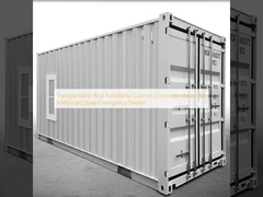 Μεταφορτώσιμο και αναδιπλούμενο Custom Container House για στρατιωτικοποιημένη βάση καταφύγιο έκτακτης ανάγκης