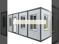 Απομόνωση EPS / PU / Rock Wool Prefab Folding House με προσαρμόσιμο σχέδιο Εύκολη και γρήγορη εγκατάσταση