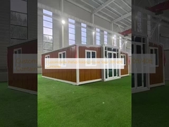 Προσαρμόσιμα προετοιμασμένα αναδιπλούμενα σπίτια από χάλυβα 20ft/40ft κοντέινερ