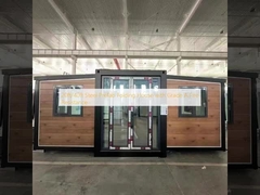 20ft/40ft Ατσάλινο Προκατασκευασμένο Πτυσσόμενο Σπίτι με Αντίσταση Φωτιάς Βαθμού Α