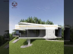 Φορητό διαστημικό κάψουλο σπίτι 3460 χιλιοστά πλάτος 8 τόνων χάλυβα πλαίσιο