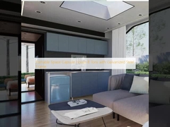 Φορητό Σπίτι Κάψουλα Διαστήματος 8 Τόνων με Γαλβανισμένο Ατσάλινο Σκελετό