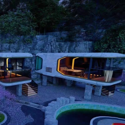 Αγορά Διαστημική Κάψουλα Σπίτι 8 Τόνων με Ηλεκτρική Κουρτίνα Χωρίς Θεμέλια διαδικτυακή κατασκευή