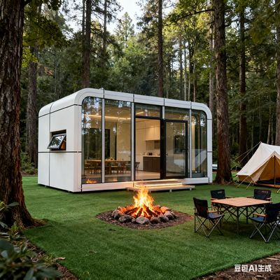 Αγορά Φορητό Apple Capsule House με διαστάσεις 6000x3300x3000mm και σχεδιασμό ενός δωματίου ενός μπάνιου διαδικτυακή κατασκευή