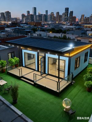 Αγορά Expandable Container House with 100mm Thick Wall 5.5 Tons Net Weight and L-shaped Cabinet διαδικτυακή κατασκευή