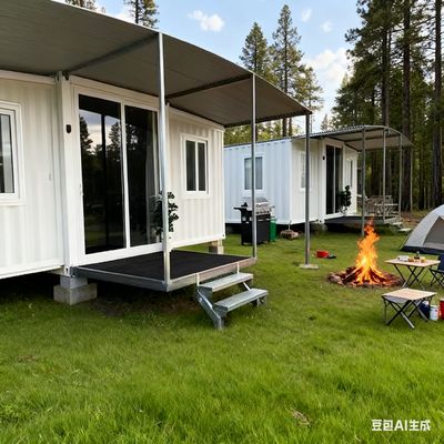 Αγορά Foldable Modular Homes with L2950*W2200*H2480 Folded Size and L2950*W6300*H2480 Expanded Size for 18.5 Square Meters Floor Area διαδικτυακή κατασκευή