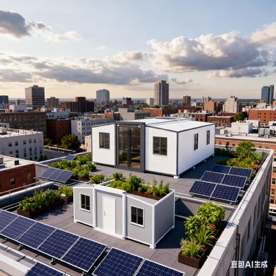 Αγορά Small Twin Wing Prefab Folding House with 56 Square Meters Floor Space L9000*W6220*H2480mm and More Than 30 Years Lifespan διαδικτυακή κατασκευή