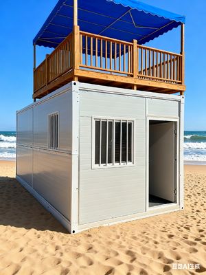 Αγορά 2 Bedroom Flat Pack Folding House with 0.5KN/㎡ Wind Resistant and Level 8 Seismic Performance διαδικτυακή κατασκευή