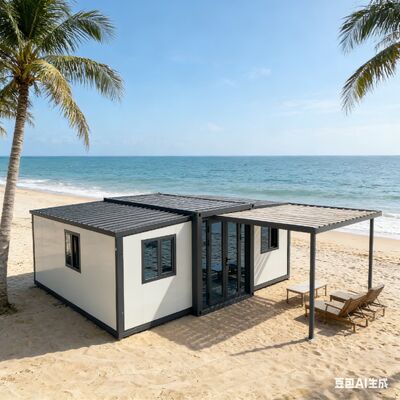 Αγορά Αναδιπλούμενο κοντέινερ 20 ποδών με επιφάνεια δαπέδου 37 τετραγωνικών μέτρων πληροί τα διεθνή πρότυπα ασφαλείας και έχει διάρκεια ζωής 20+ ετών για αρθρωτή στέγαση διαδικτυακή κατασκευή