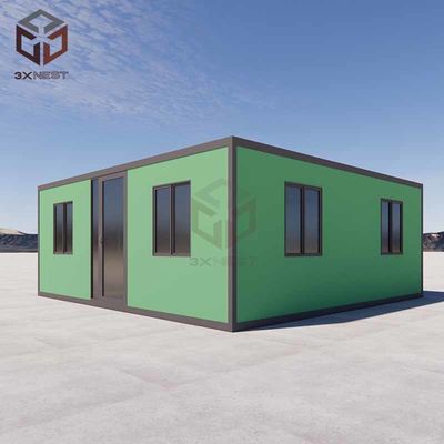 Ζυγισμένο χάλυβα Flat Pack αναδιπλούμενο σπίτι 20ft επεκτάσιμα κοντέινερ σπίτι