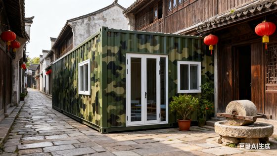 18mm πυρόσβεση τσιμέντο Φυτικό δάπεδο Δυνατό να αναδιπλωθεί 20ft δοχείο 37 τετραγωνικά μέτρα Γεωργανωμένο πλαίσιο