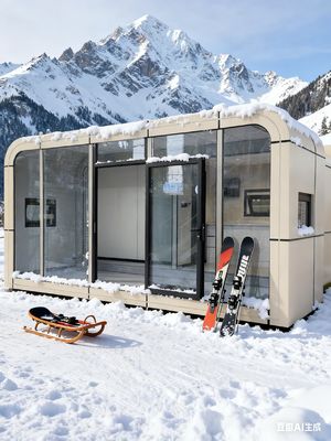 Μοντέρνο και μινιμαλιστικό Apple Capsule House Αντιανεμικό Ναι Αριθμός Ατόμων 2 Άτομα