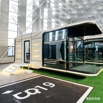 Διαστημική κάψουλα με ένα υπνοδωμάτιο ένα μπάνιο και διαστάσεις L8560 * W3460 * H3400