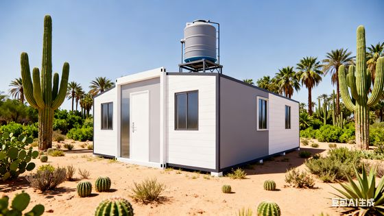 30 ποδιών μοντέλο προκατασκευασμένο αναδιπλούμενο σπίτι με 3,75 τόνους συνολικό καθαρό βάρος και 75 mm πάχος τοίχου EPS