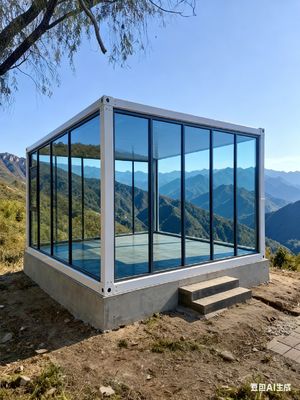 Προσαρμοσμένα υδραυλικά 20ft Flat Pack Folding House με οροφή Live Road 0,5KN / m2 και σεισμική απόδοση επιπέδου 8