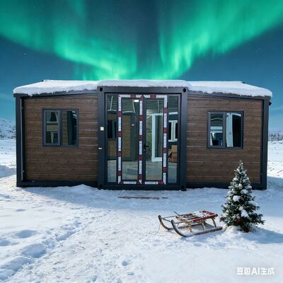 Πλήρως γαλβανισμένο αναδιπλούμενο 20ft δοχείο με 75mm EPS σάντουιτς πάνελ και προσαρμόσιμο ηλεκτρικό σύστημα