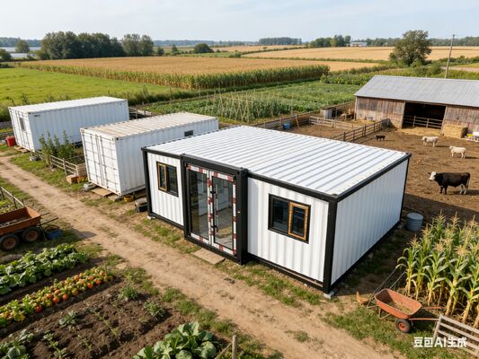 Αναδιπλούμενο κοντέινερ 20 ποδών με καθαρό βάρος 2,8 τόνων, πάνελ σάντουιτς EPS 75mm και προσαρμόσιμο σχεδιασμό