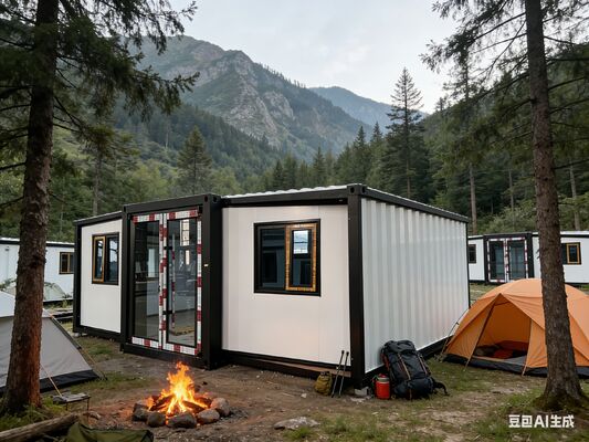 Σύγχρονο αναδιπλούμενο 20ft δοχείο με 75mm EPS σάντουιτς πάνελ και 18mm Fireproof Τσιμεντένιο Φύλλο πάτωμα